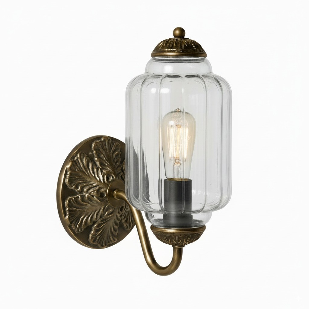 Eloise Vintage Glass Sconce - Elegant Art Deco Wall Lamp M486