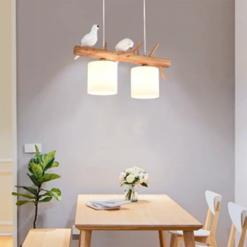 BIRDY Wooden Pendant Light
