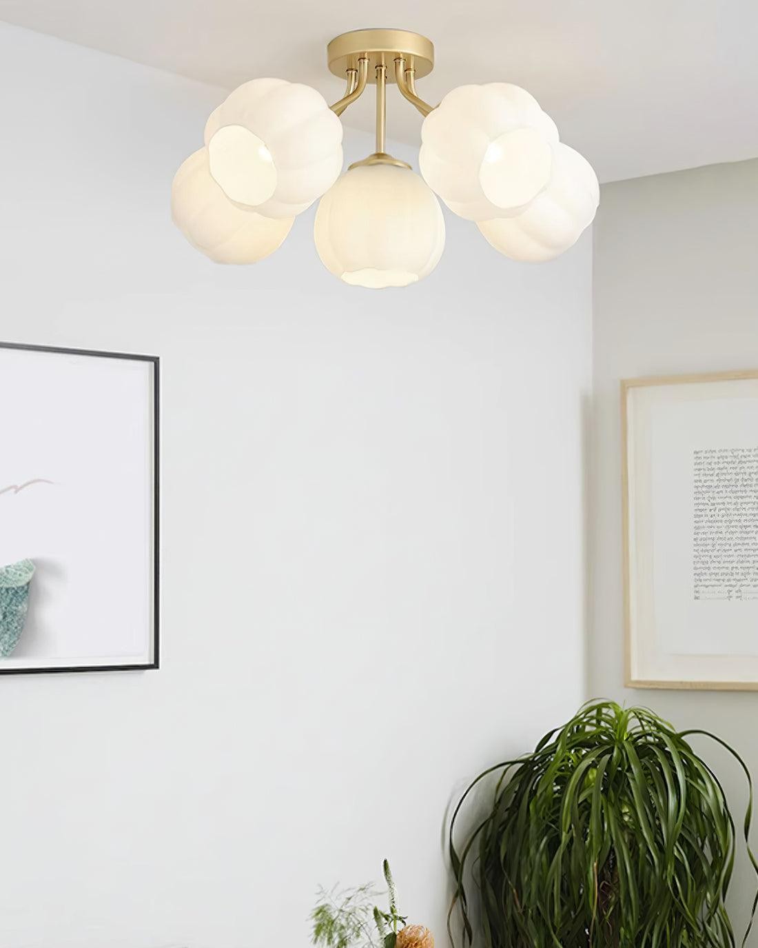 Flower Glass Ceiling Light P044