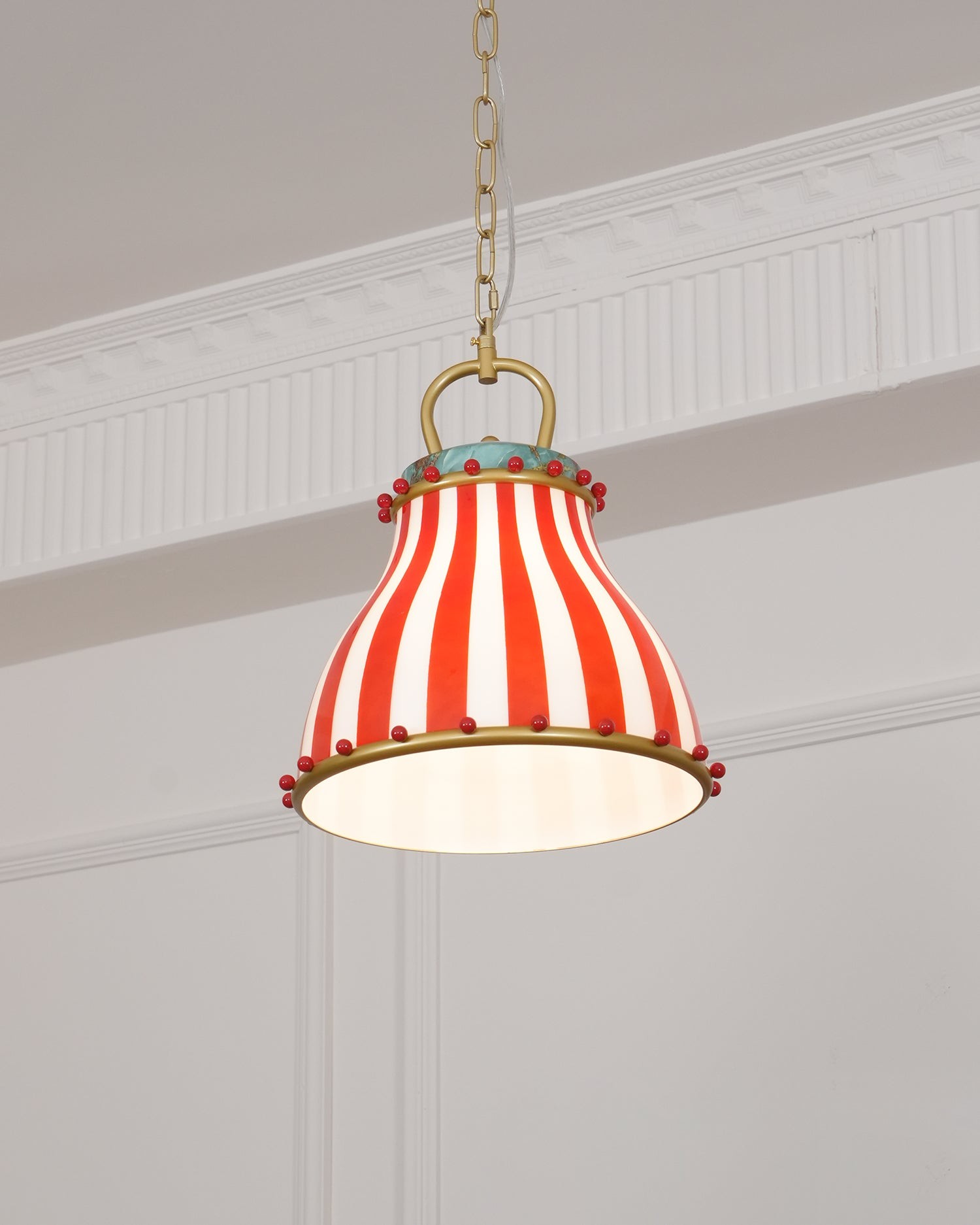 Festilo Circus Striped Glass Pendant for Dining & Living Spaces M66