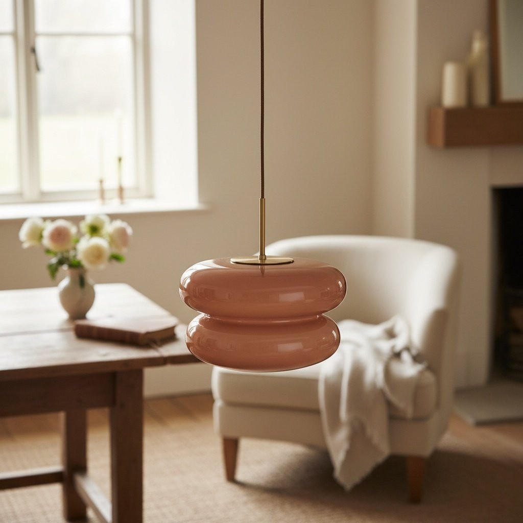 Orra Opal Glass Dome Pendant - Modern Hanging Light for Kitchen T421