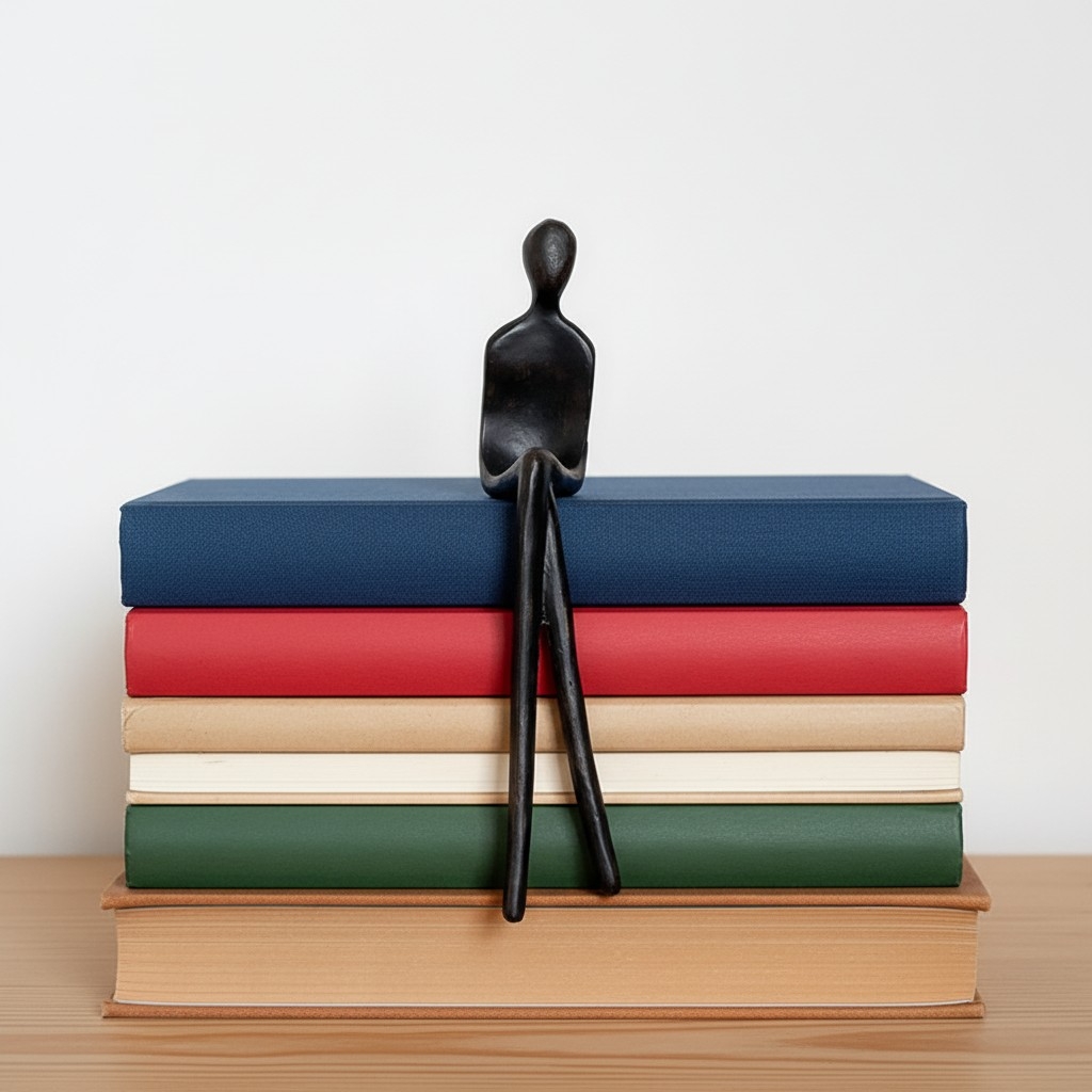 Floxo Abstract Metal Figurine – Nordic Sculpture for Desks T1195