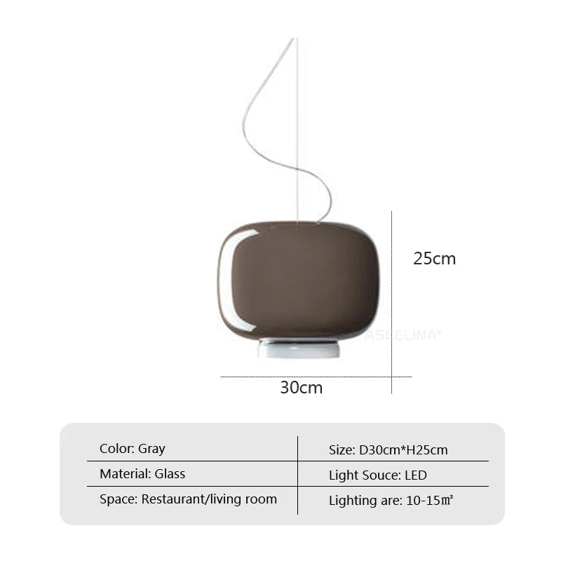 Chouchin Suspension Modern LED Glass Pendant Lamp T2173