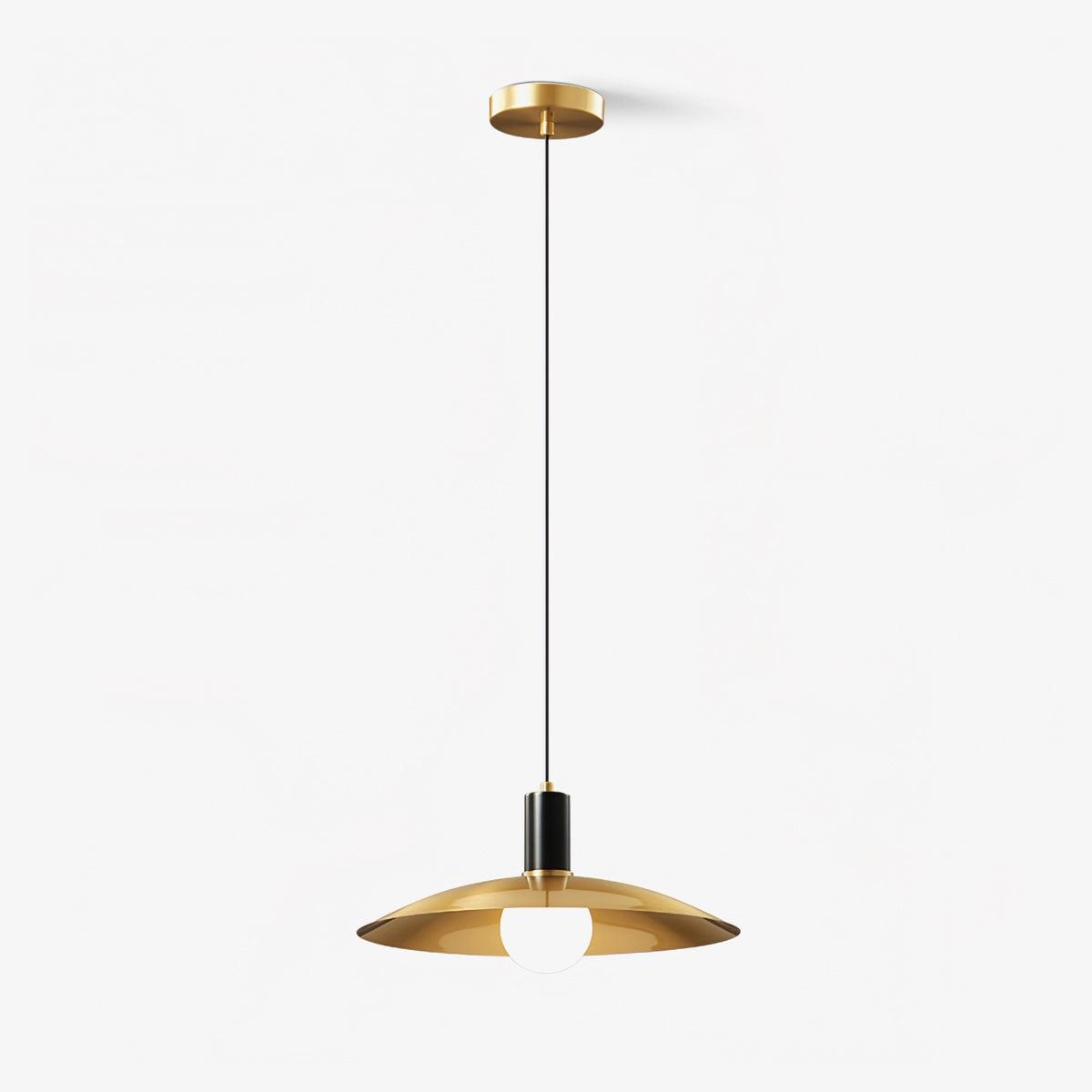Brass Flared Pendant Lamp T1585