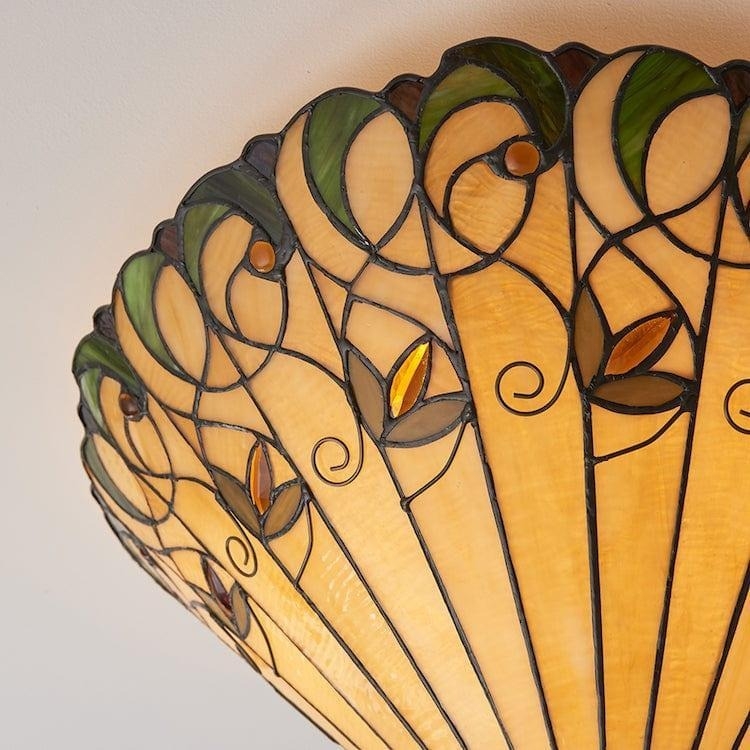TF Jamelia Light - Decorative Art Glass - Flush Mount Timeless Style for Hallway T1041