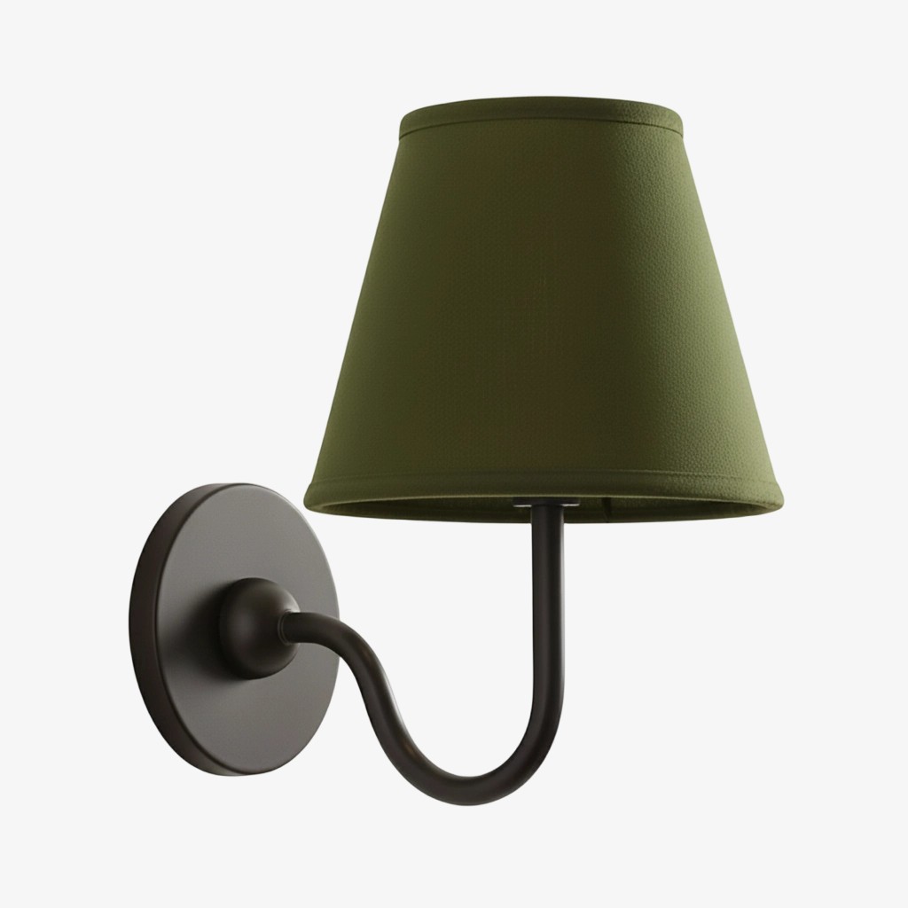 Luvora Modern Pleated Shade Wall Lamp for Bedroom & Living Room T036