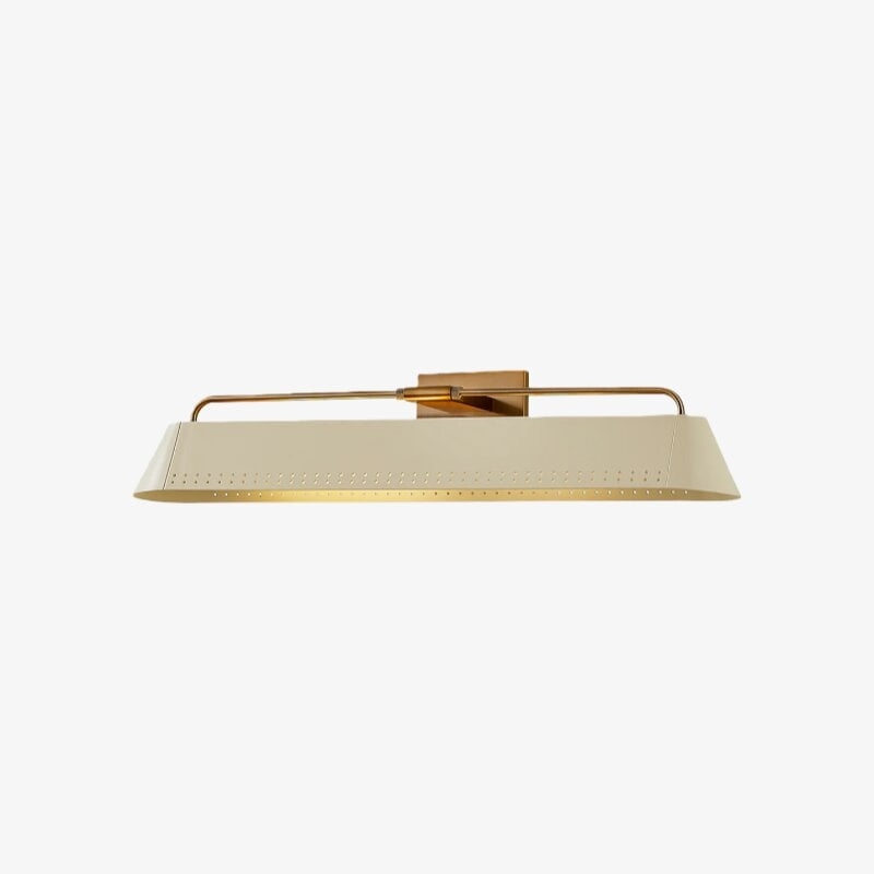 Libris Wall-Mounted Picture Light - Modern Steel Frame with Soft Sand Shade for Entryway T606