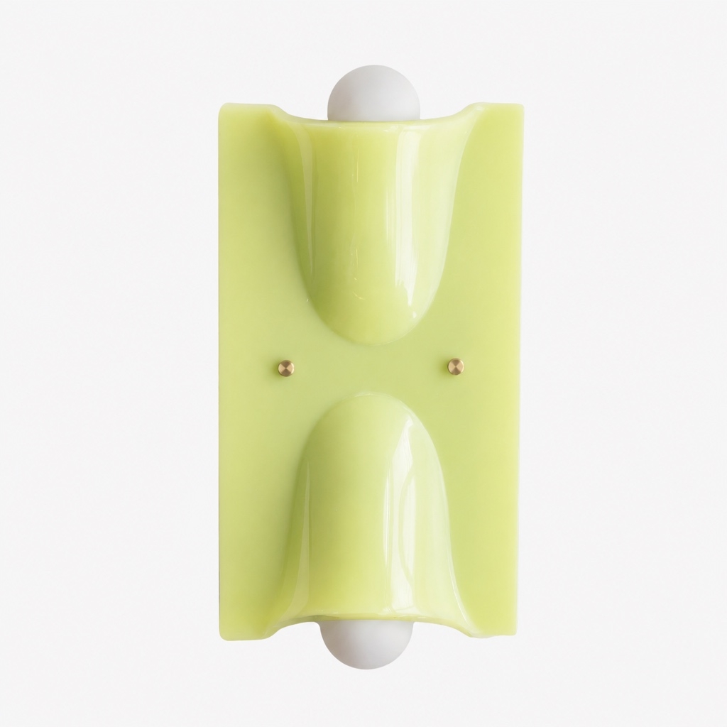 Colorful Sculptural Wall Lamp – Resin Design for Living Room