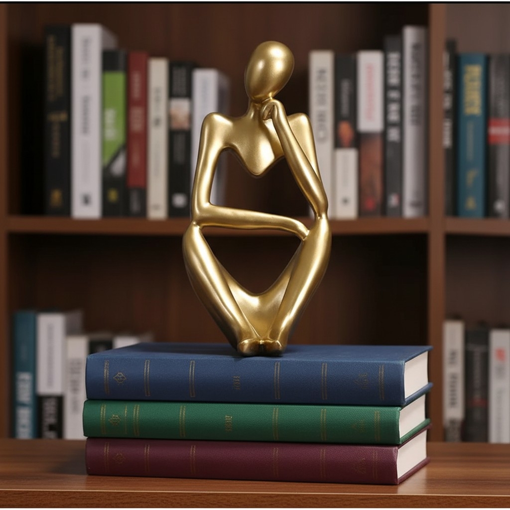 Floxo Abstract Metal Figurine – Nordic Sculpture for Desks T1195