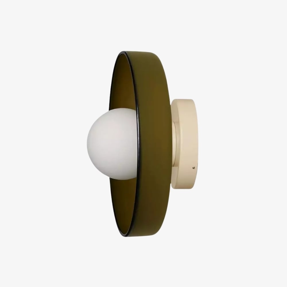Kalo Blown Glass Disc Orb Flush Mount and Wall Sconce T662