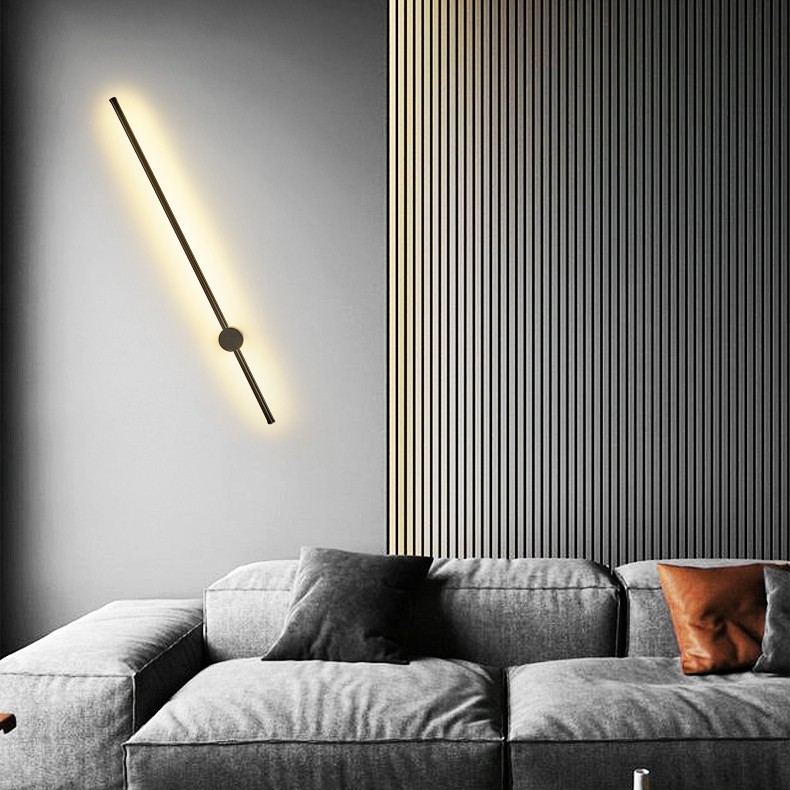 Industrial Modern Black Linear LED Wall Lights S114