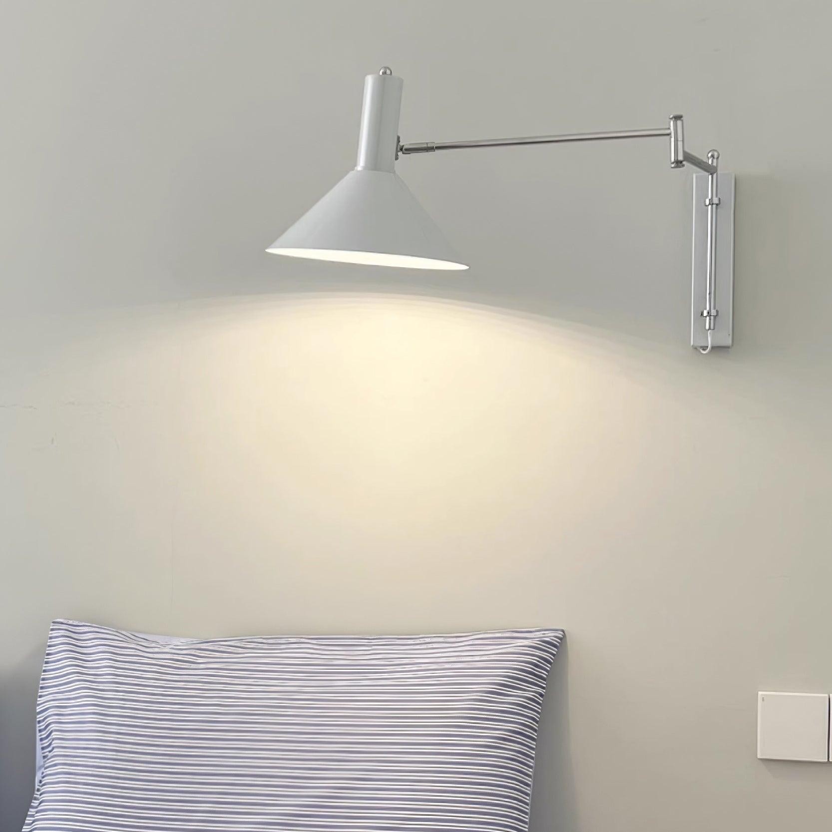 Classic Modern Swing Arm Adjustable Bedside Reading Wall Lamp M19