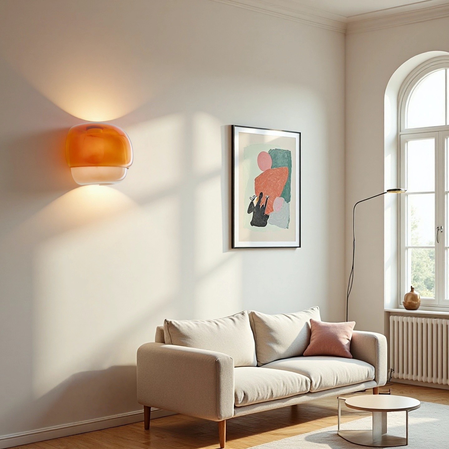 Clinco Layered Glass Wall Sconce for Warm Ambient Lighting S236