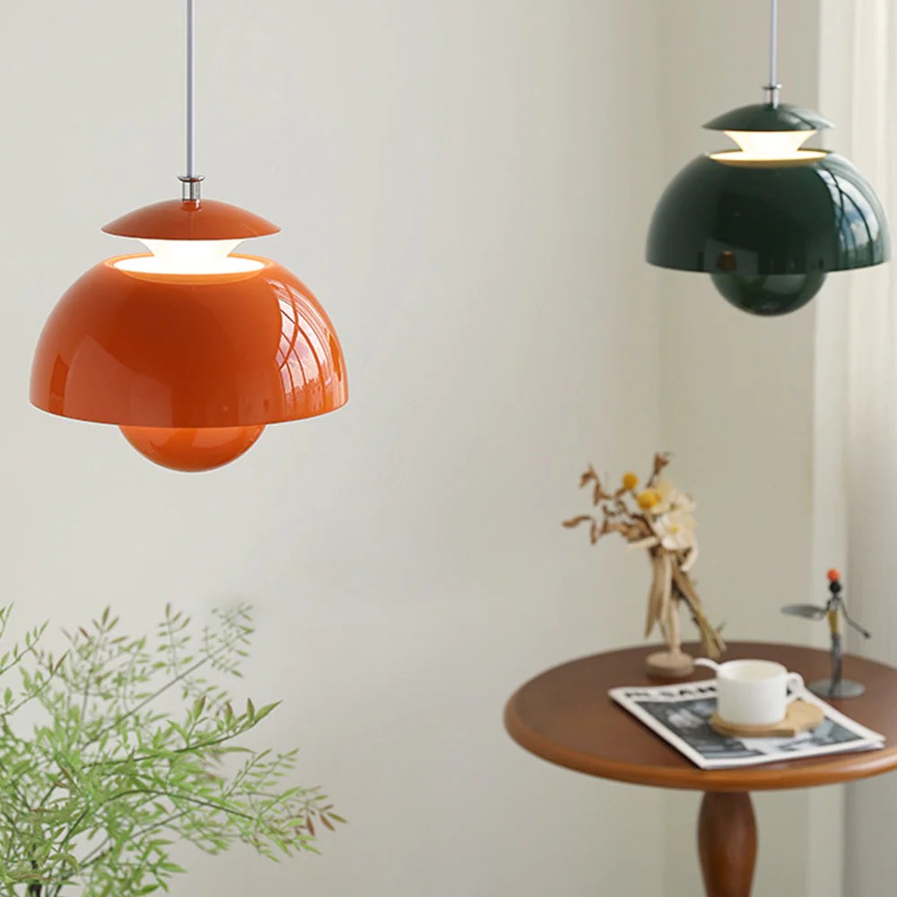 Scandinavian Metal Flower Pendant Light - Living Room Fixture S97