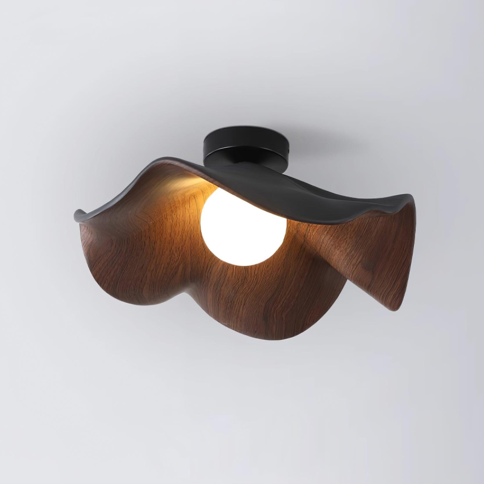 New Modern Simple Walnut Grain Ceiling Light M71