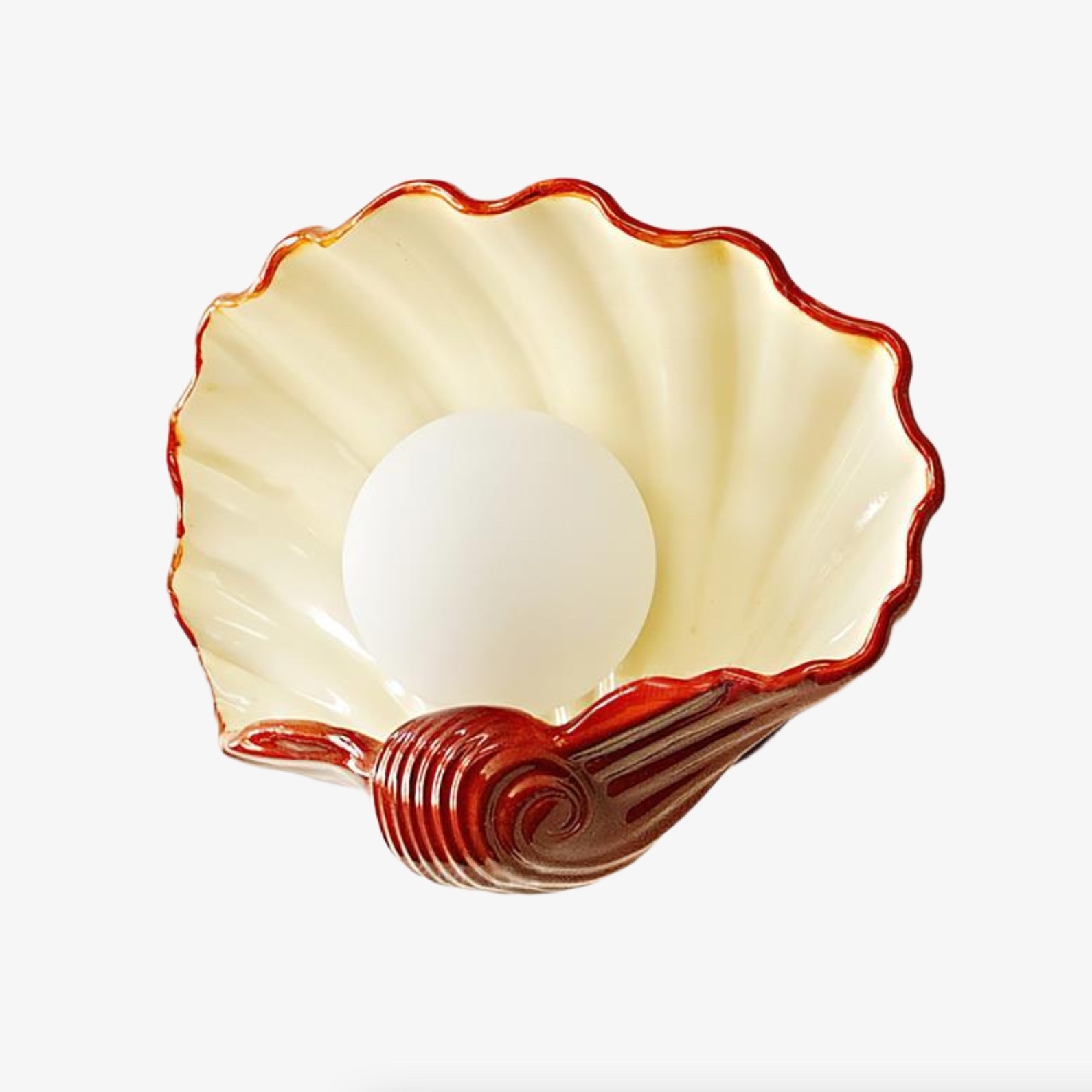 Nautris Fluted Shell Shape Art Deco Wall Lamp - Home Ambient Light T1129