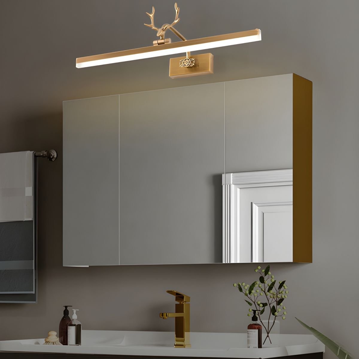 Metal Antler Linear Design Wall Lamp M582