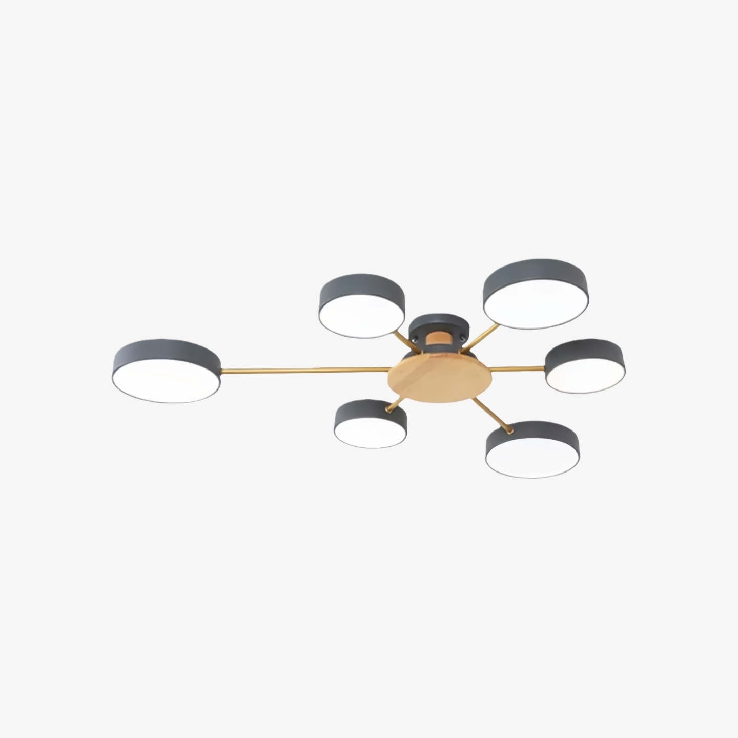 Stylish Wood-Branch Ceiling Lamp - LED Light for Dining Room and Living Room S378