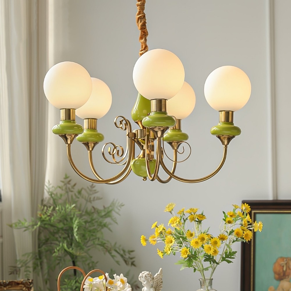 Modern Chandelier with Graceful Silhouette for Ambient Light S219