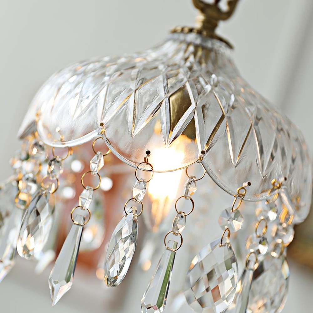 Norivo Crystal Pendant - Refined  Crystal Shade for Dining Areas T1102