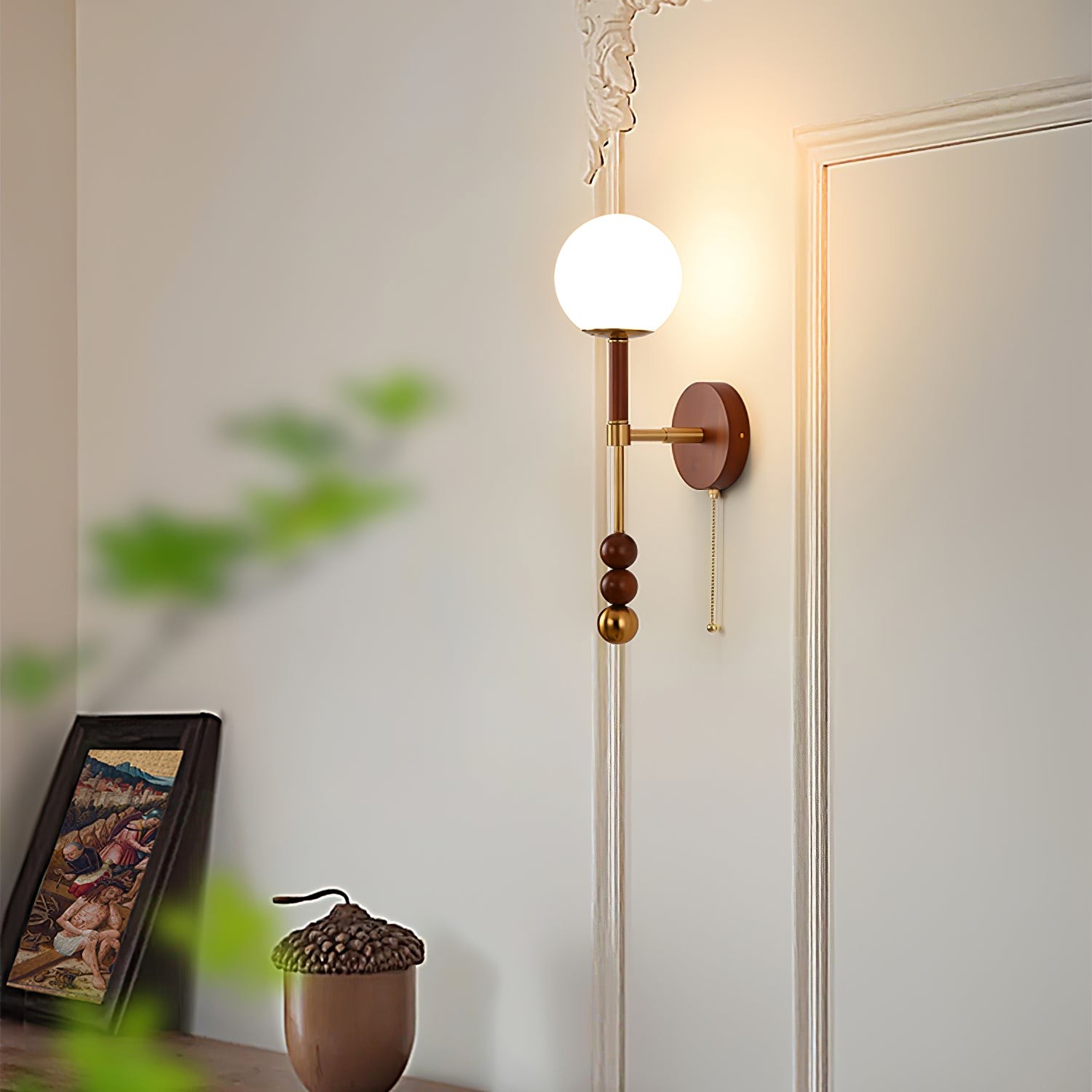 Retro Solid Wood Series Wall Lamp M419