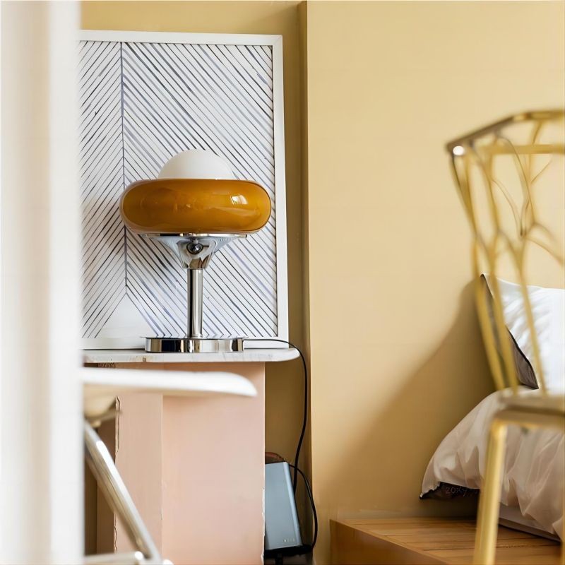 Bauhaus Glass Creative Egg Tart Table Lamp S141