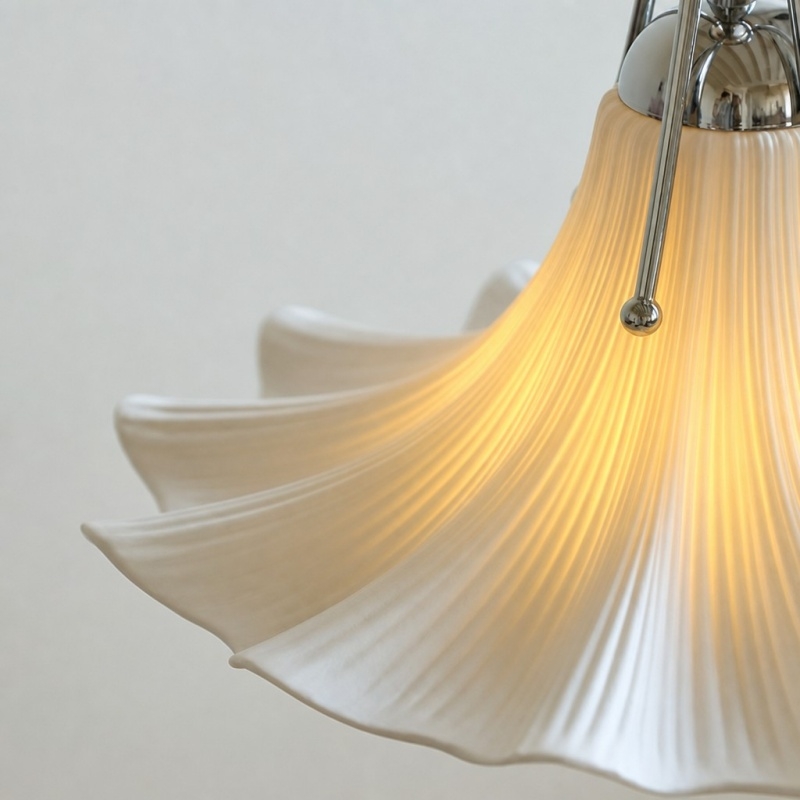 Cazelle Artistic Floral Pendant Lamp - Modern Sculptural Fixture for Living and Dining Areas T2252