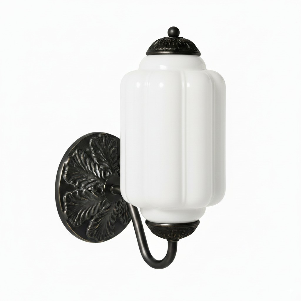 Eloise Vintage Glass Sconce - Elegant Art Deco Wall Lamp M486