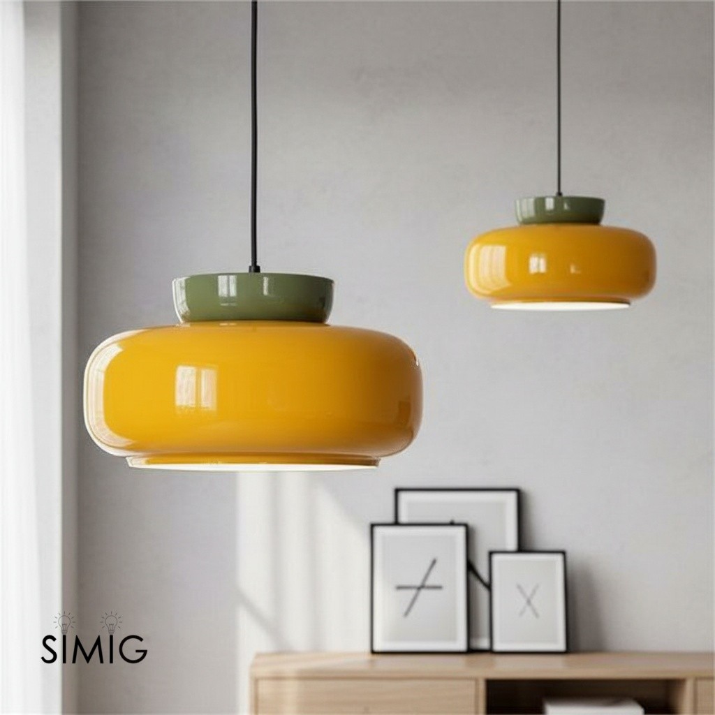 Fiesta Colorful Bowl-Shaped Pendant Light - Modern Ceramic for Dining Room T068