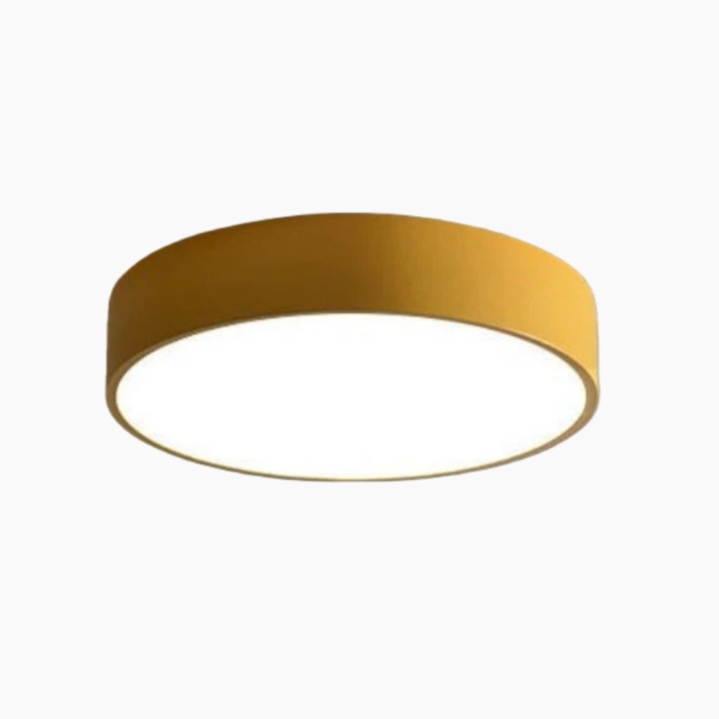 Rondi Minimalist Round LED Ceiling Light - Circular Iron Design for Living Room and Bedroom T558