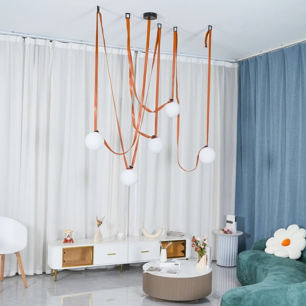 Flexible Belt-Style Pendant Lamp for Customizable Ambient Light S241