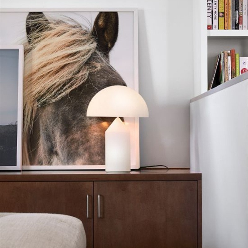 HaloVell Table Lamp Sculptural Dome - Modern Bedroom Lighting