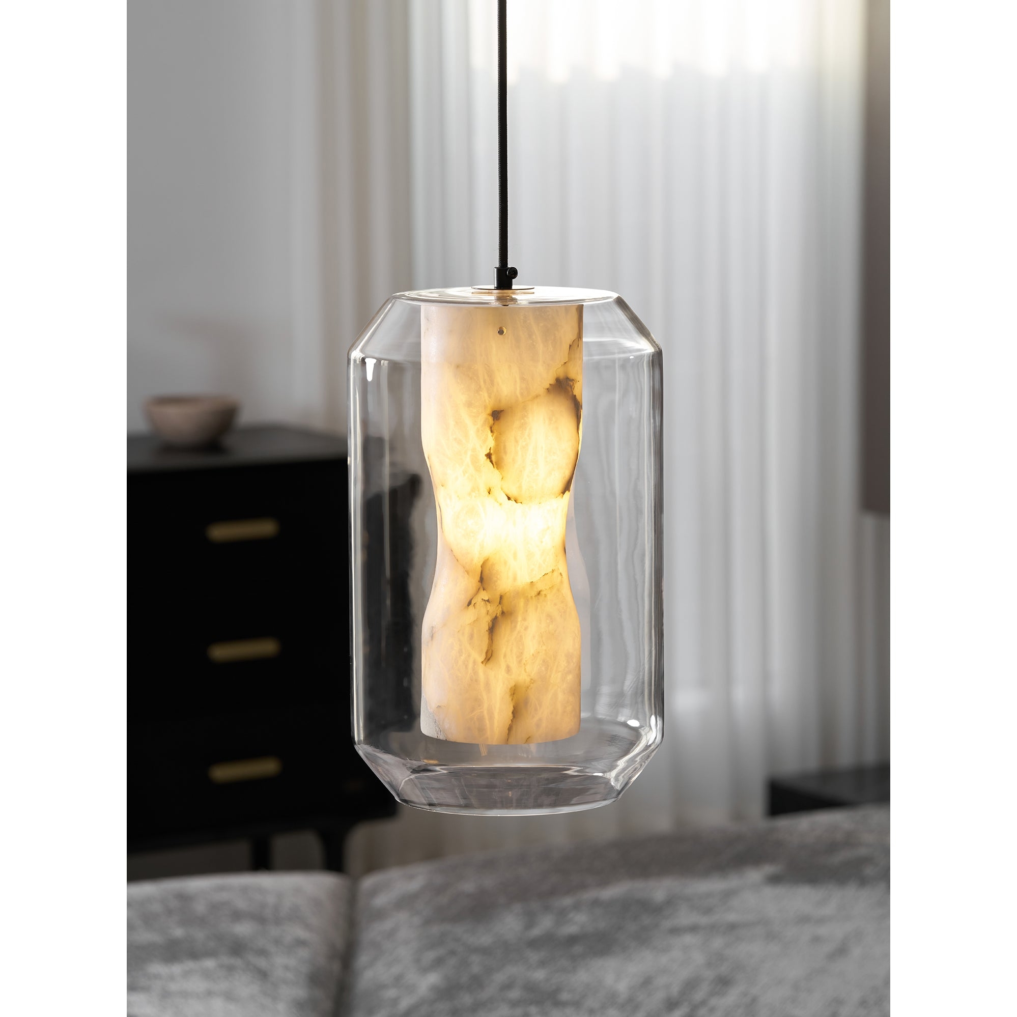 Glass Alabaster Pendant Lamp T1668