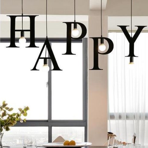 Alphabet Pendant Light