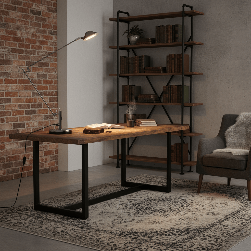 Adjustable Black Office Task Lamp T1596