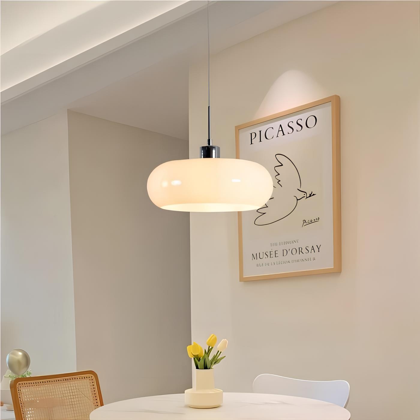 Nordic Bauhaus Glass Pendant Lamp S47