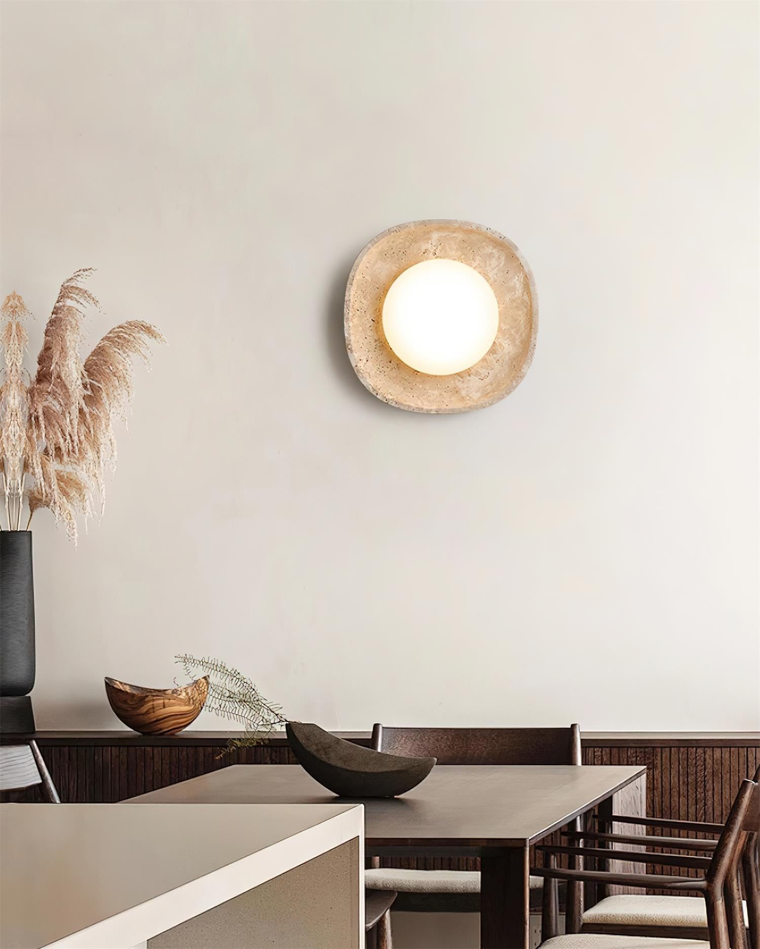Japanese Style Wabi-Sabi Stone Wall Lamp M161