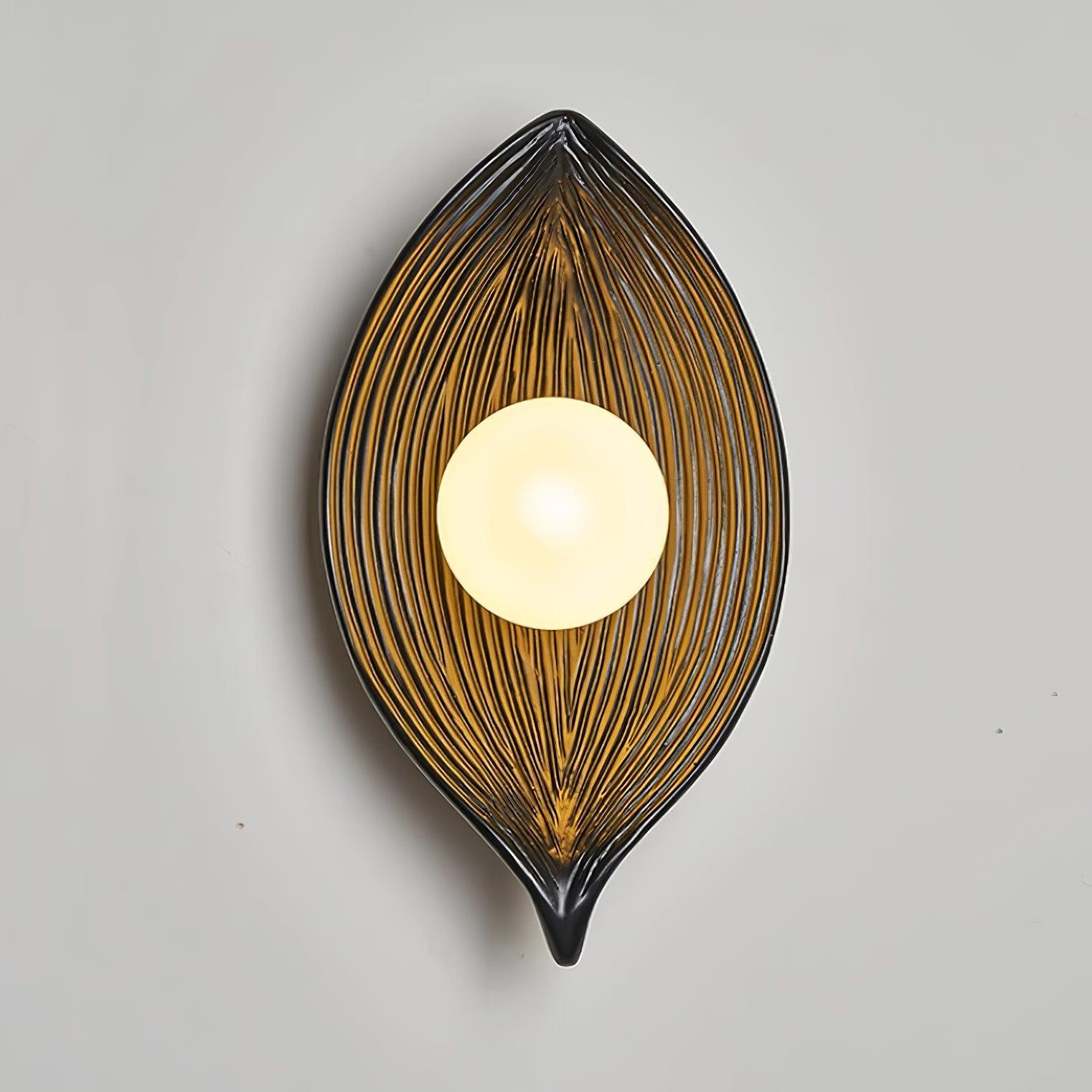 Contemporary Nordic Leaf Resin Wall Light M268