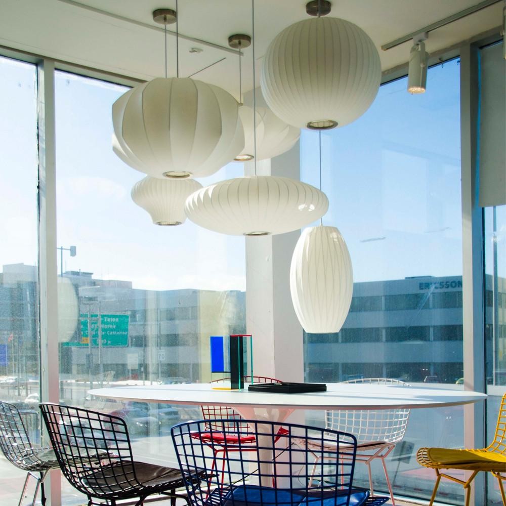 Saucer Bubble Pendant Lamp - Elegant Silk Design for Modern Interiors