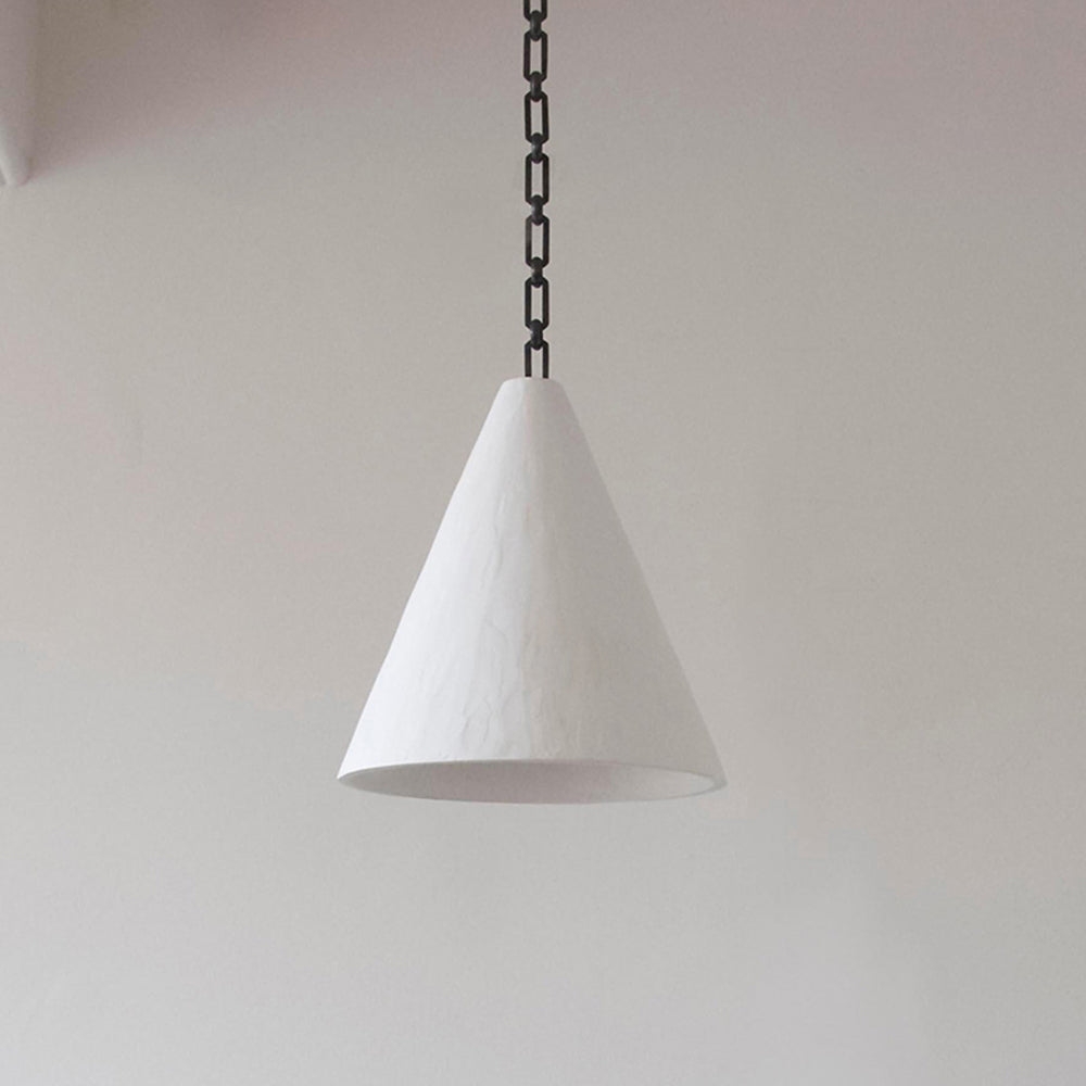 White Plaster Pendant Lamp T1865