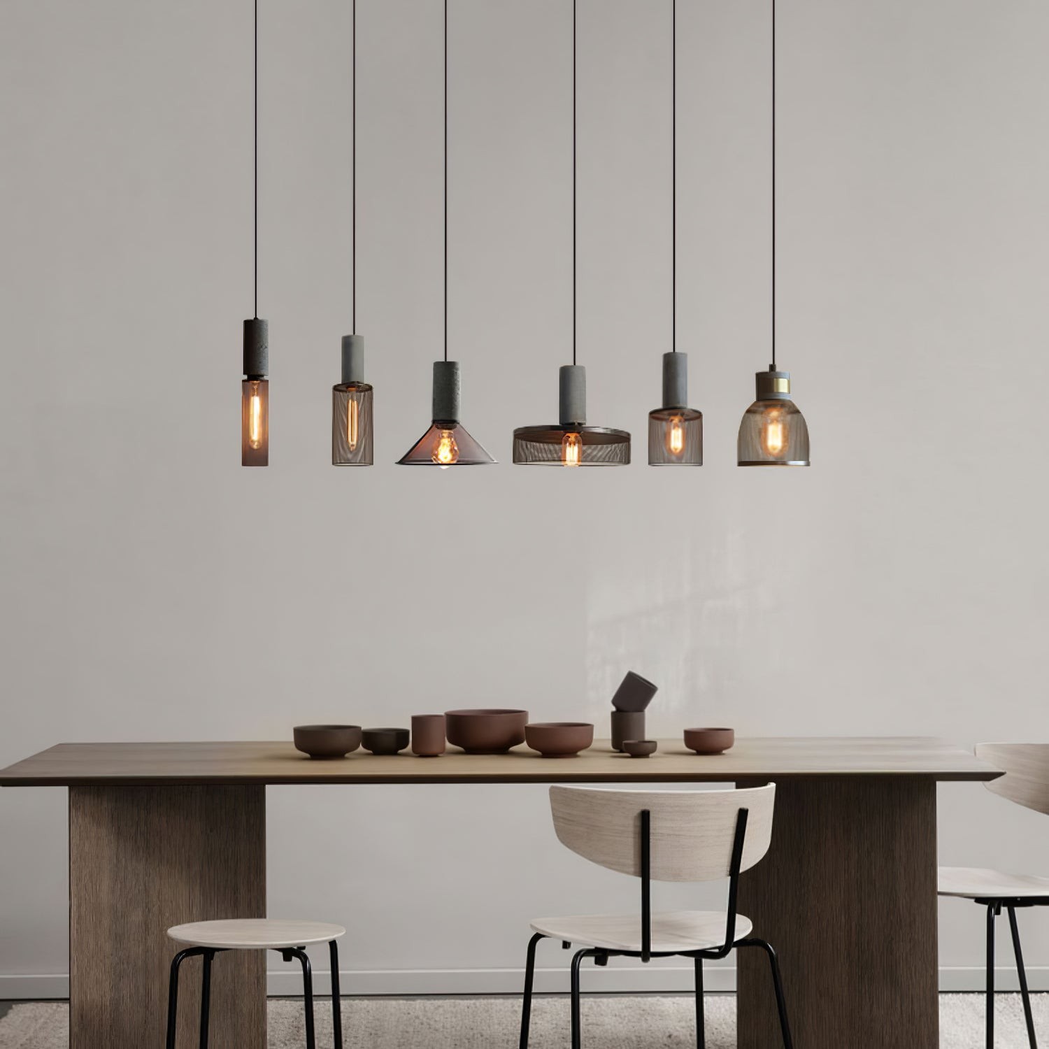 Cement Mesh Pendant Light M566