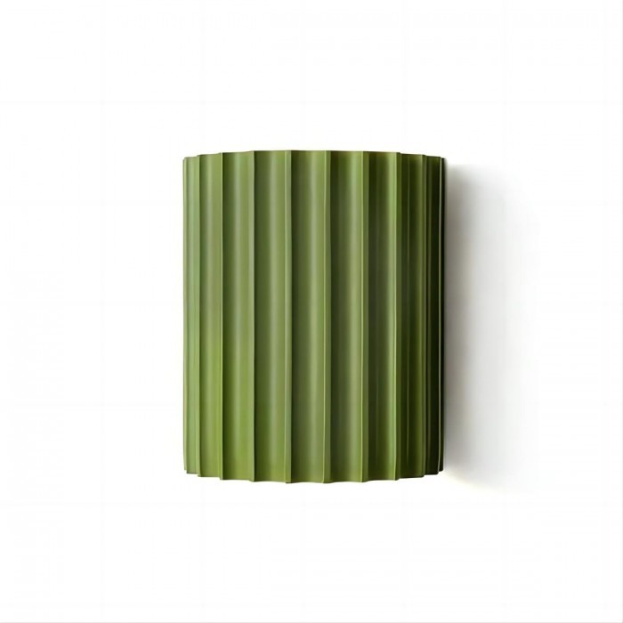 Ribbed Resin Design - Minimalist Wall Light for Modern Interior Spaces S104