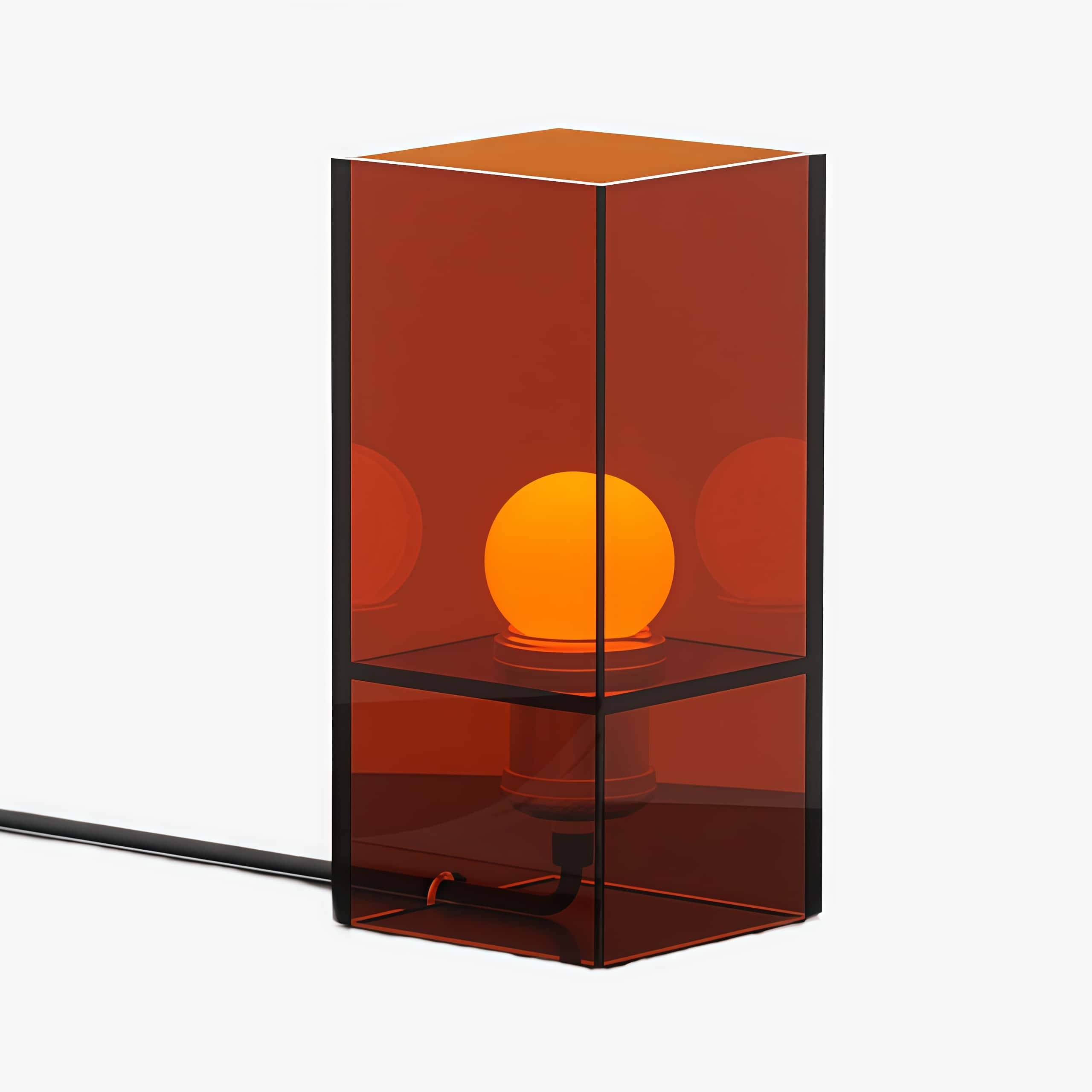 Afterglow Sunset Ocean Horizon Table Lamp - Modern Acrylic for Bedroom and Living Room S258