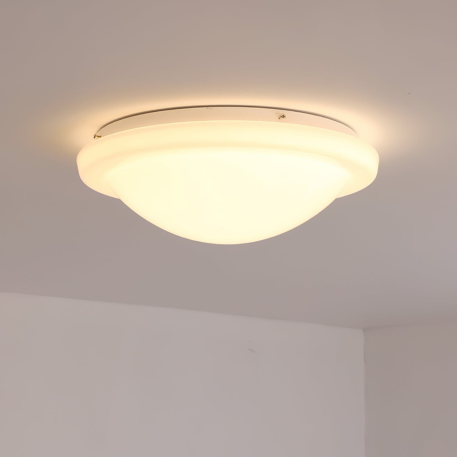 Modern Miminalist White Glass Led Ceiling Lamp M307