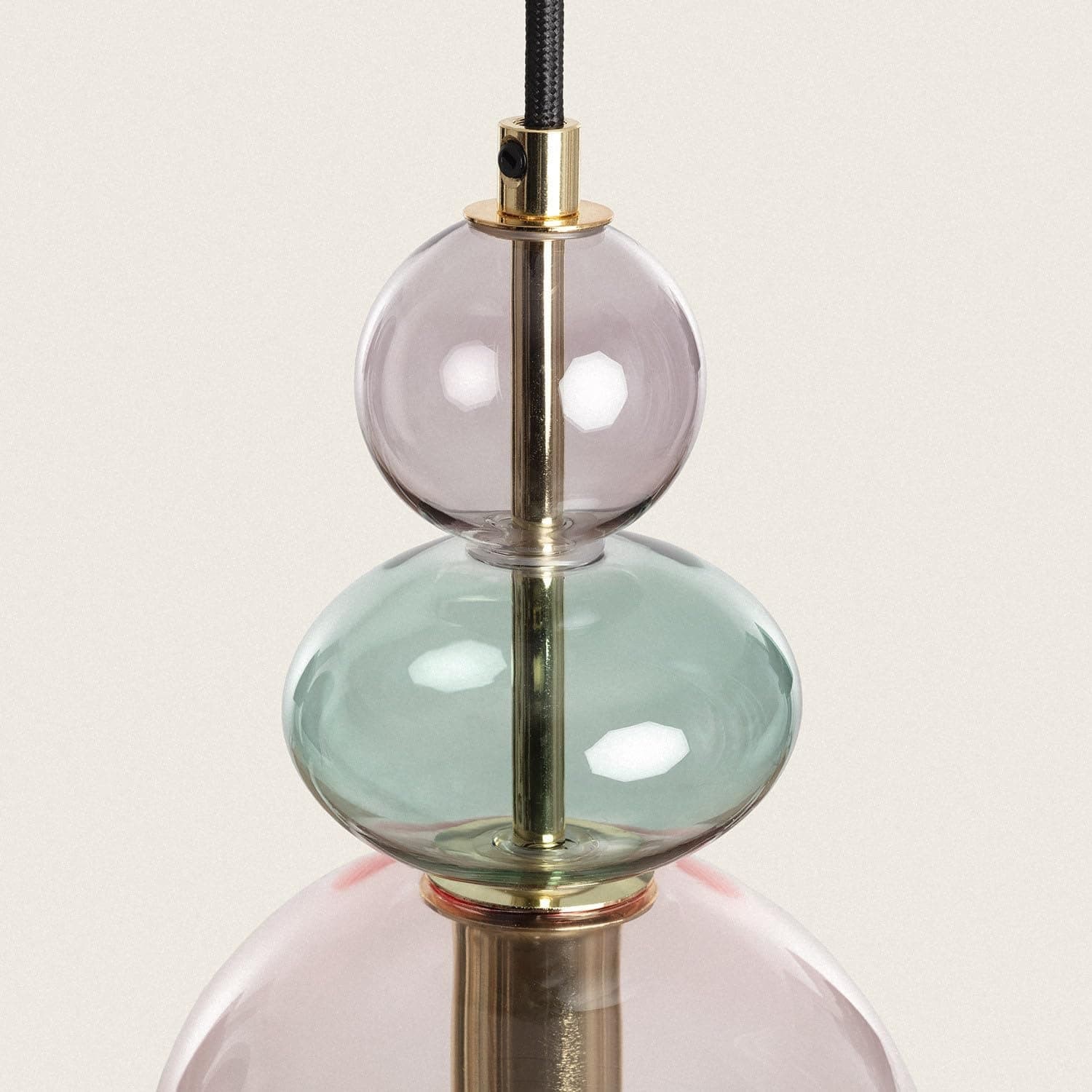 Contemporary Glass Lamp – Soft Glow for Modern Interiors S243