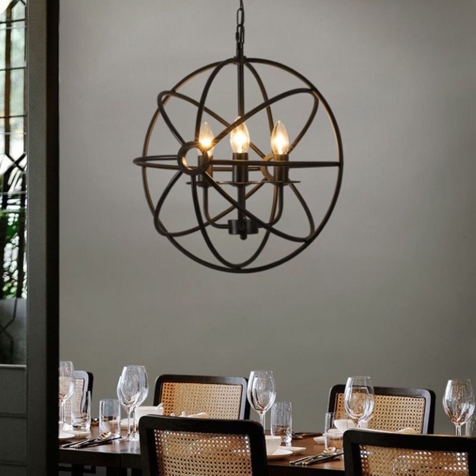 Globe Candle Chandelier