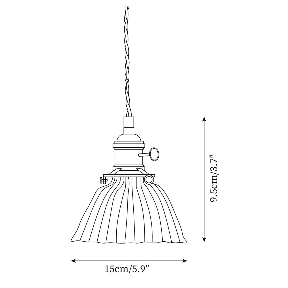Jasmine Glass Pendant Lamp P025