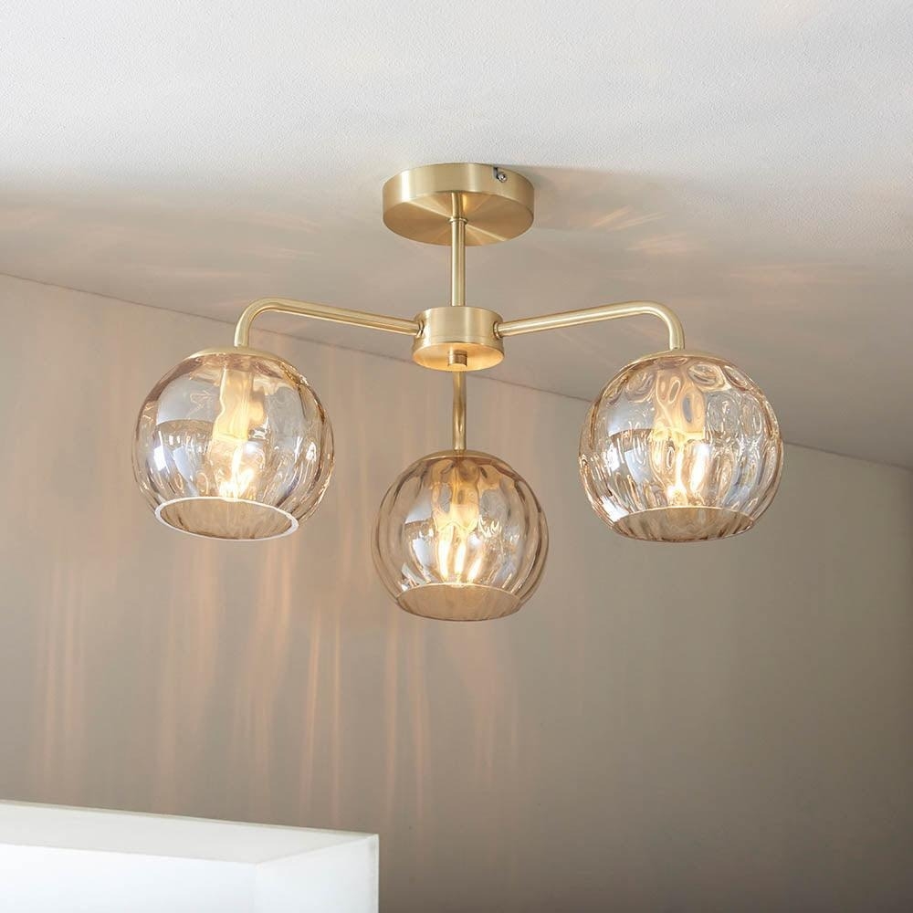 Tracian Glass Mid-Century Modern Globe Pendant Light for Dining Room T845