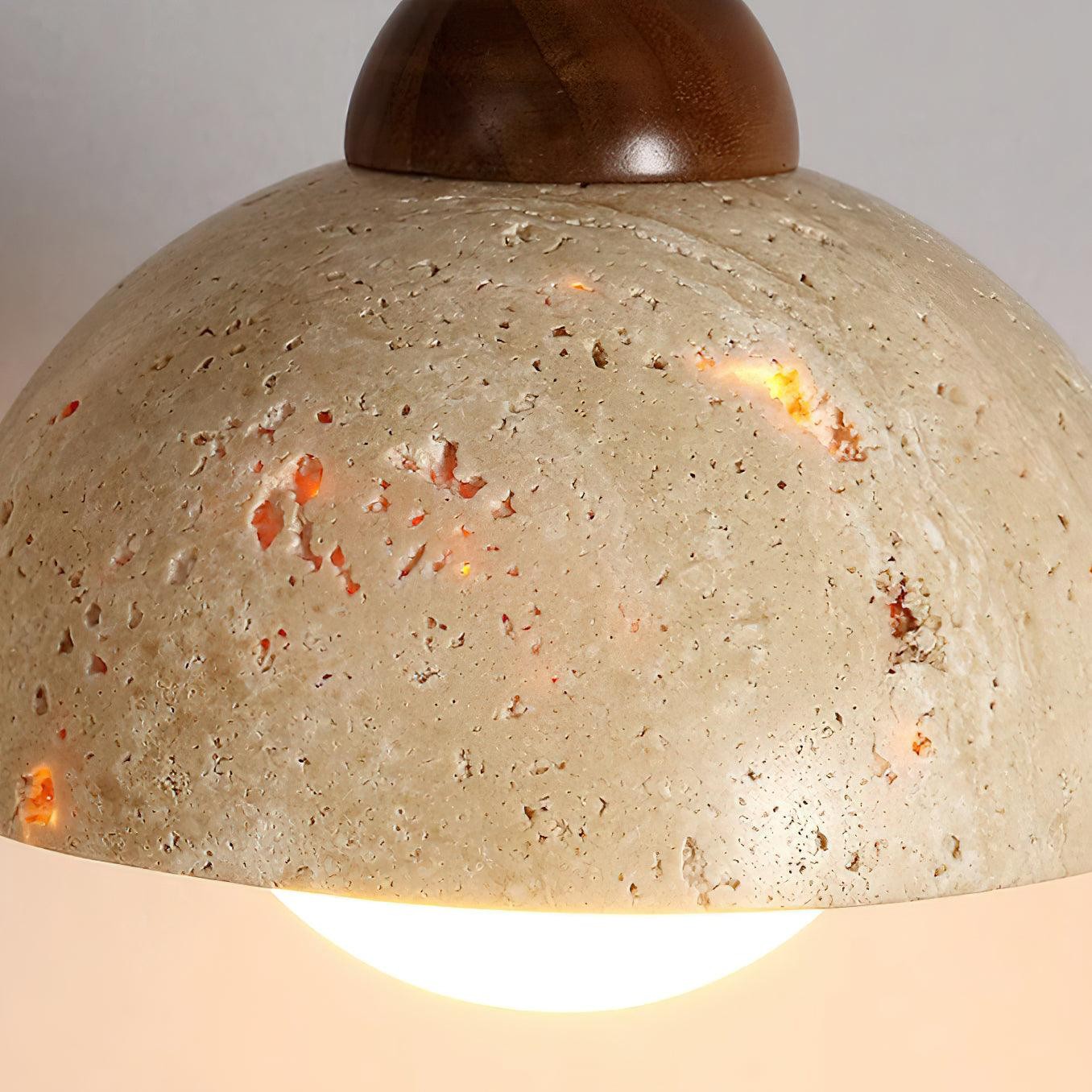 Yellow Travertine Wabi-Sabi Style Pendant Lamp M97