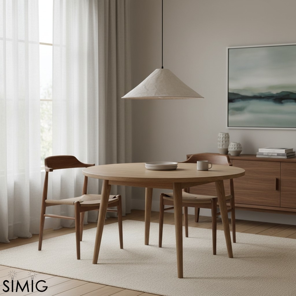 Zalen Textured Linen Pendant Lamp - Neutral Lighting for Living Room T649